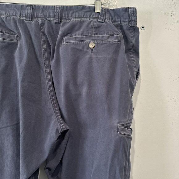 Duluth Trading Flex Ballroom Khakis Mens 40x30 Blue Canvas Pants Workwear - Picture 6 of 10